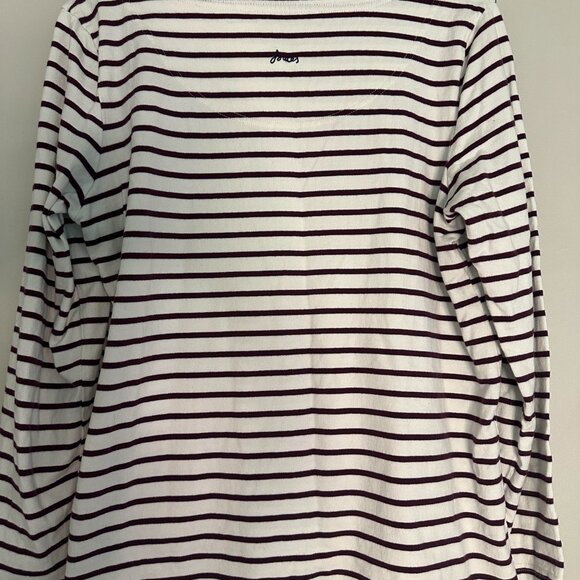 Joules Harbour Luxe Long Sleeve Pheasant Jersey Top Sequined T-Shirt - 14 - Picture 6 of 7